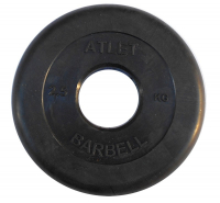 Диск обрезиненный MB Barbell Atlet B51-2,5 кг