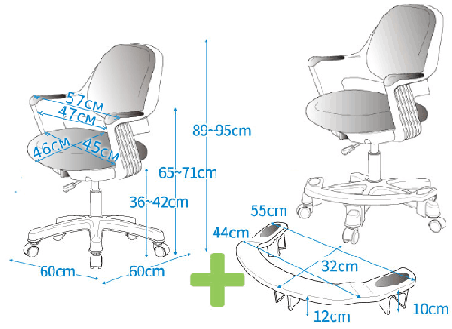 Подростковое эргономичное кресло серия Synif мод. ROBO (SY-1101-PK) - 2