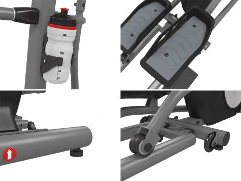 Эллиптический тренажер UNIXFIT SL-430E (коврик 190 см в комплекте) - 9