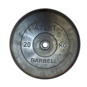 Диск обрезиненный MB-AtletB31-20 кг, 31 мм - 1